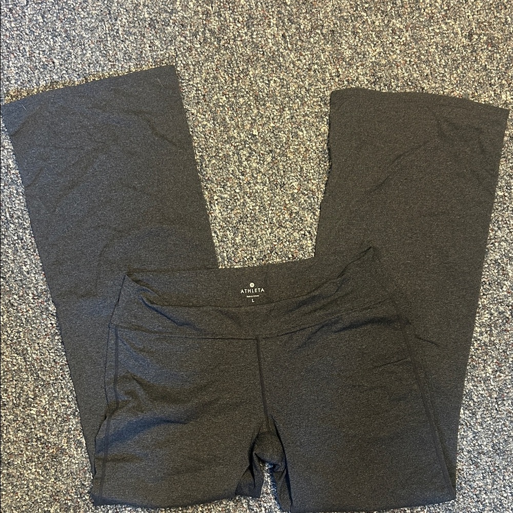 Athleta Charcoal Flare Pants